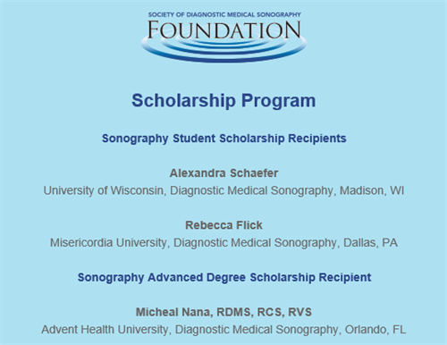 19 SDMS - Foundation Scholarship Winners 19 SDMS - Foundation Scholarship Winners